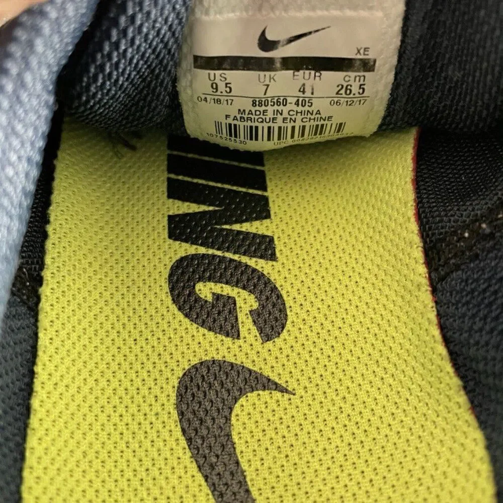 Very Good Nike Air Zoom Pegasus 34 womens running shoes 9.5 Navy blue seafoam